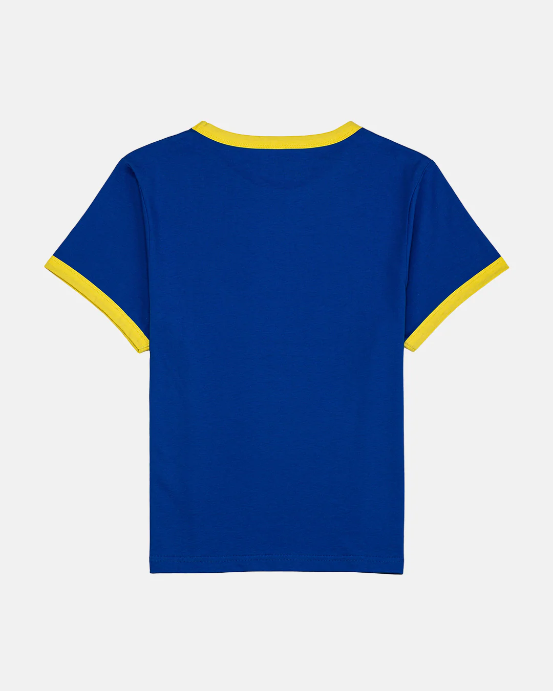 Cropped Ringer Tee - Blue - Image 3