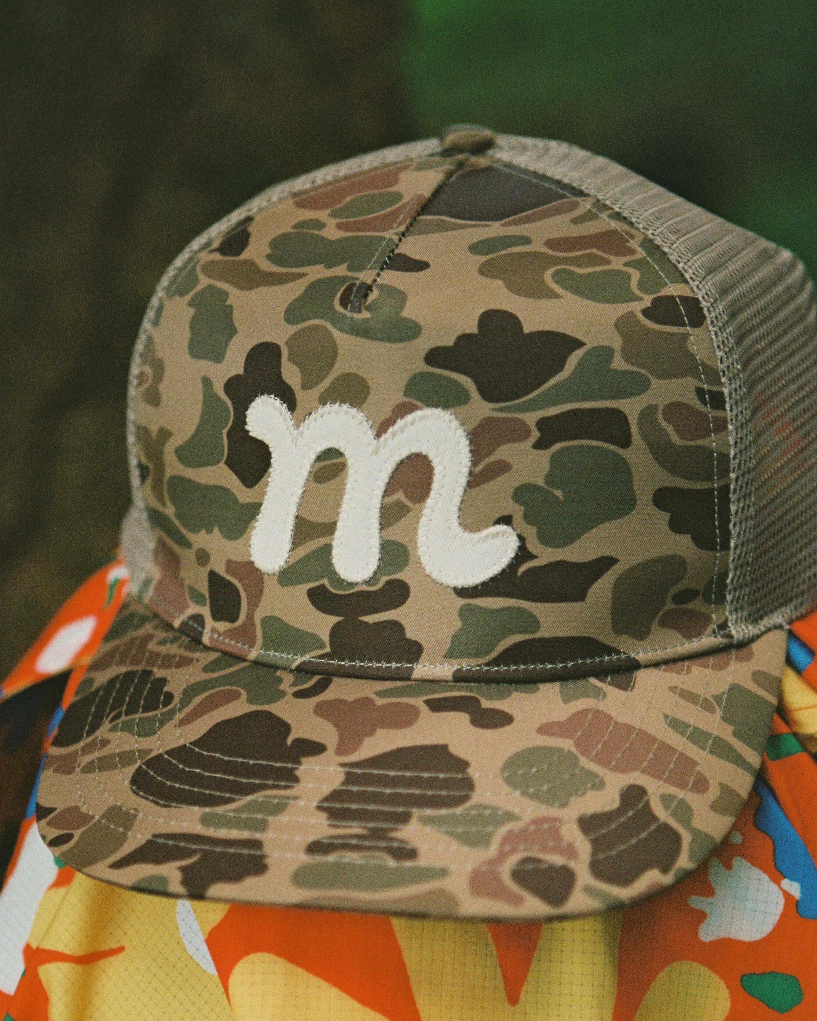 Mesh Back "M" Trucker - Camo - Image 6