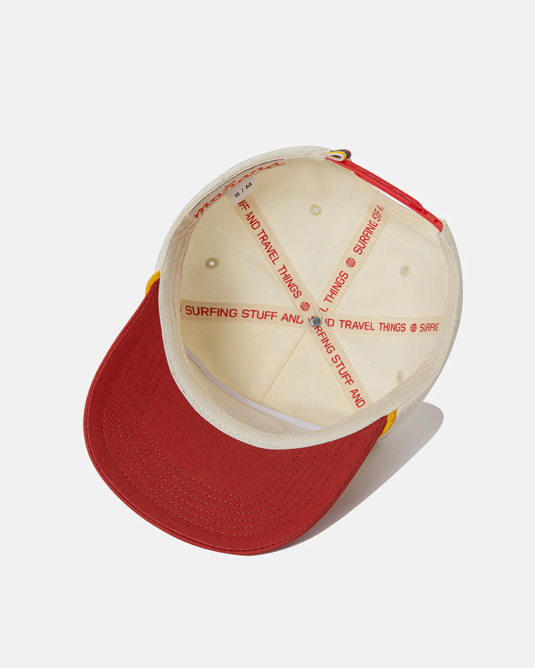 Two-Tone Cap - White/Red - Image 5